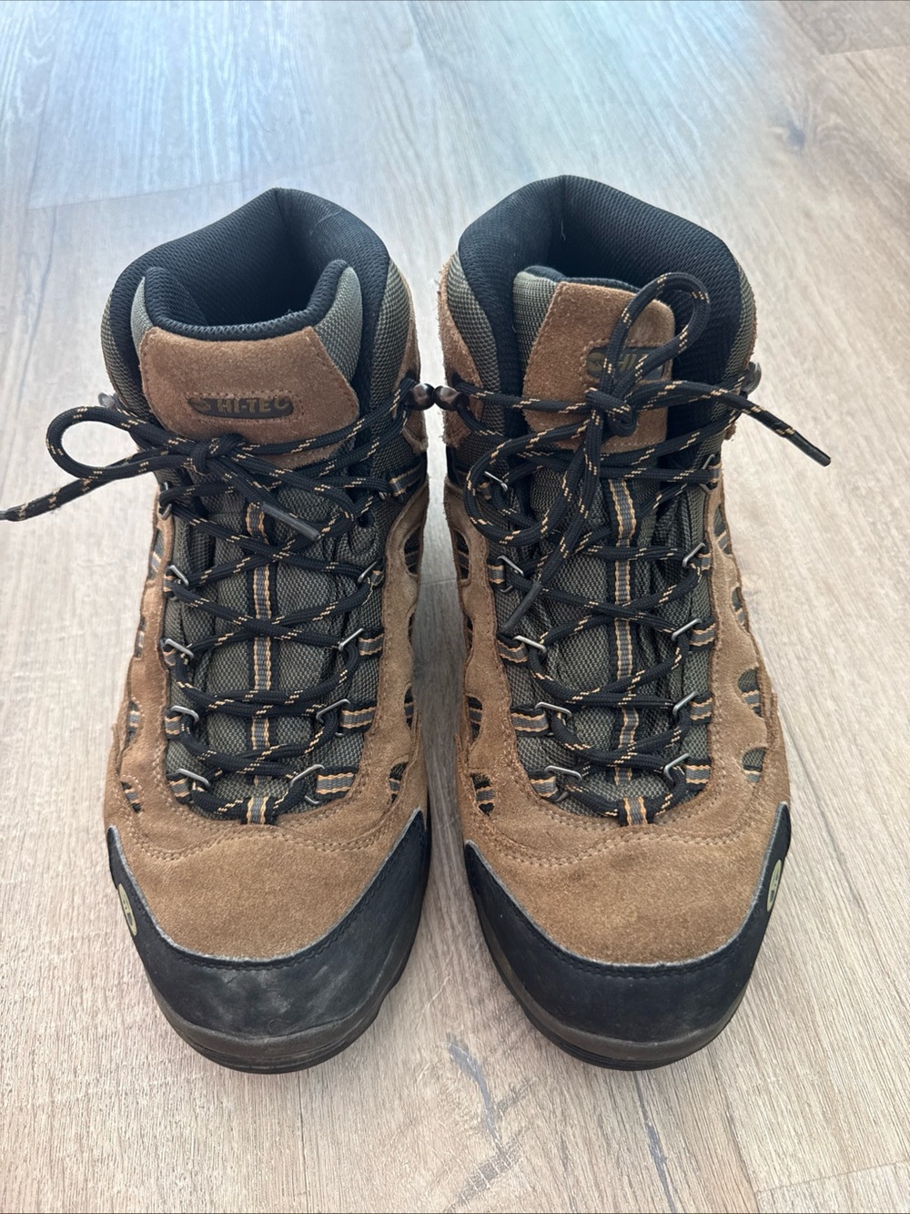 Hi-Tec Brown Suede and Black Men's Hiking Boots